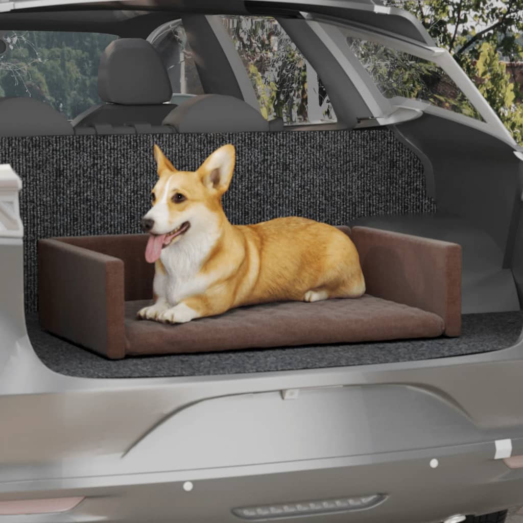 Vidaxl Car Dog Basket Look Look 70x45 cm Brown