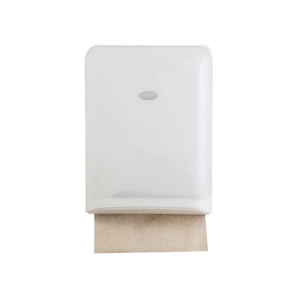 Dispensateur de serviette pliant blanc