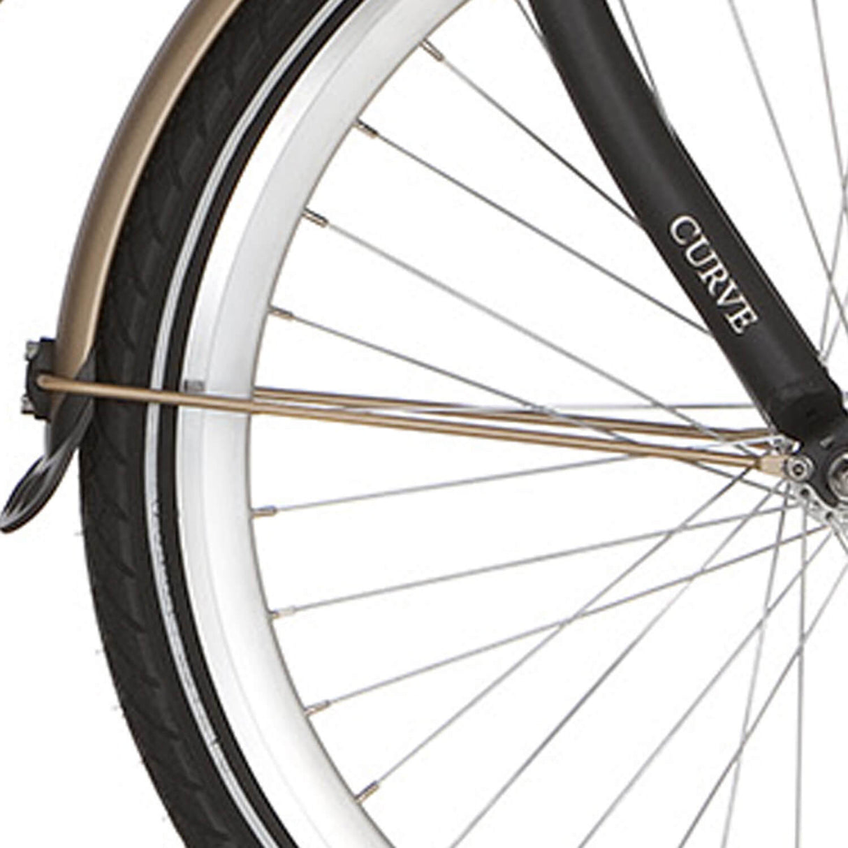 TIE ALPINA Fender pour 24 courbe Matt Gold