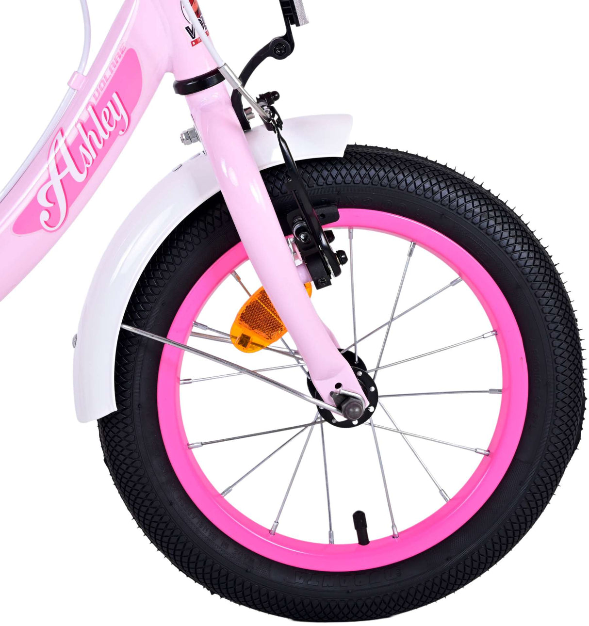 Volare Ashley Children's Bike Girls 14 pouces rose deux freins à main