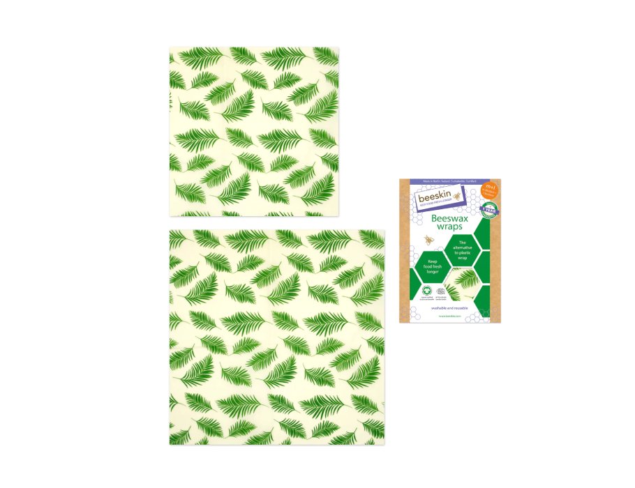 Des chiffons Bijenwas de la peau de la peau de bière réglaient les feuilles de palmier moyennes et grandes