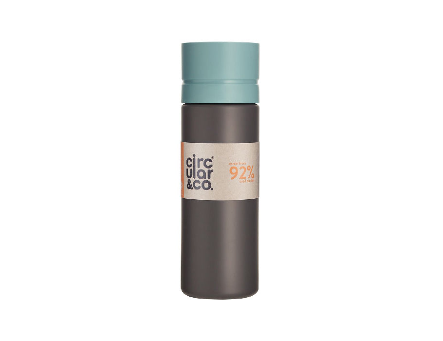 Circular Co. Bouteille circulaire 600 ml bleu noir