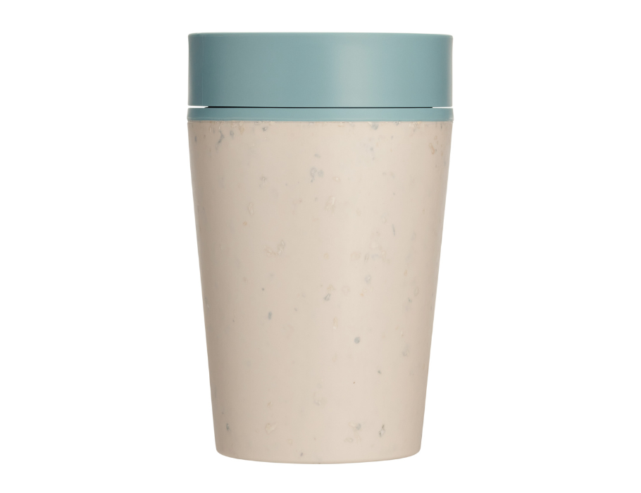 Circulaire Co. Café tasse circulaire 227 ml de crème bleu