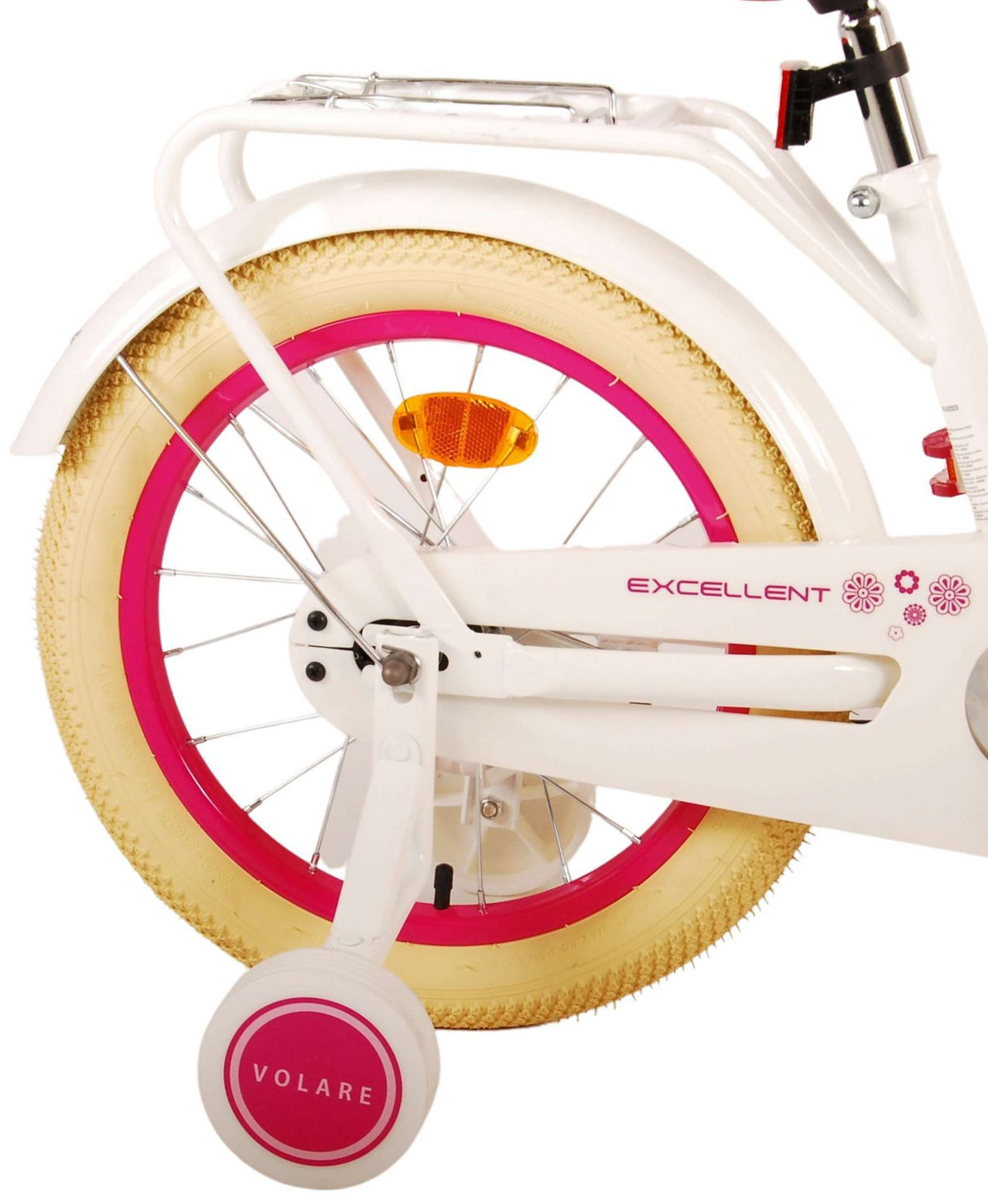 Volare Volare Children's Bike Girls 16 pouces blanc95% assemblé