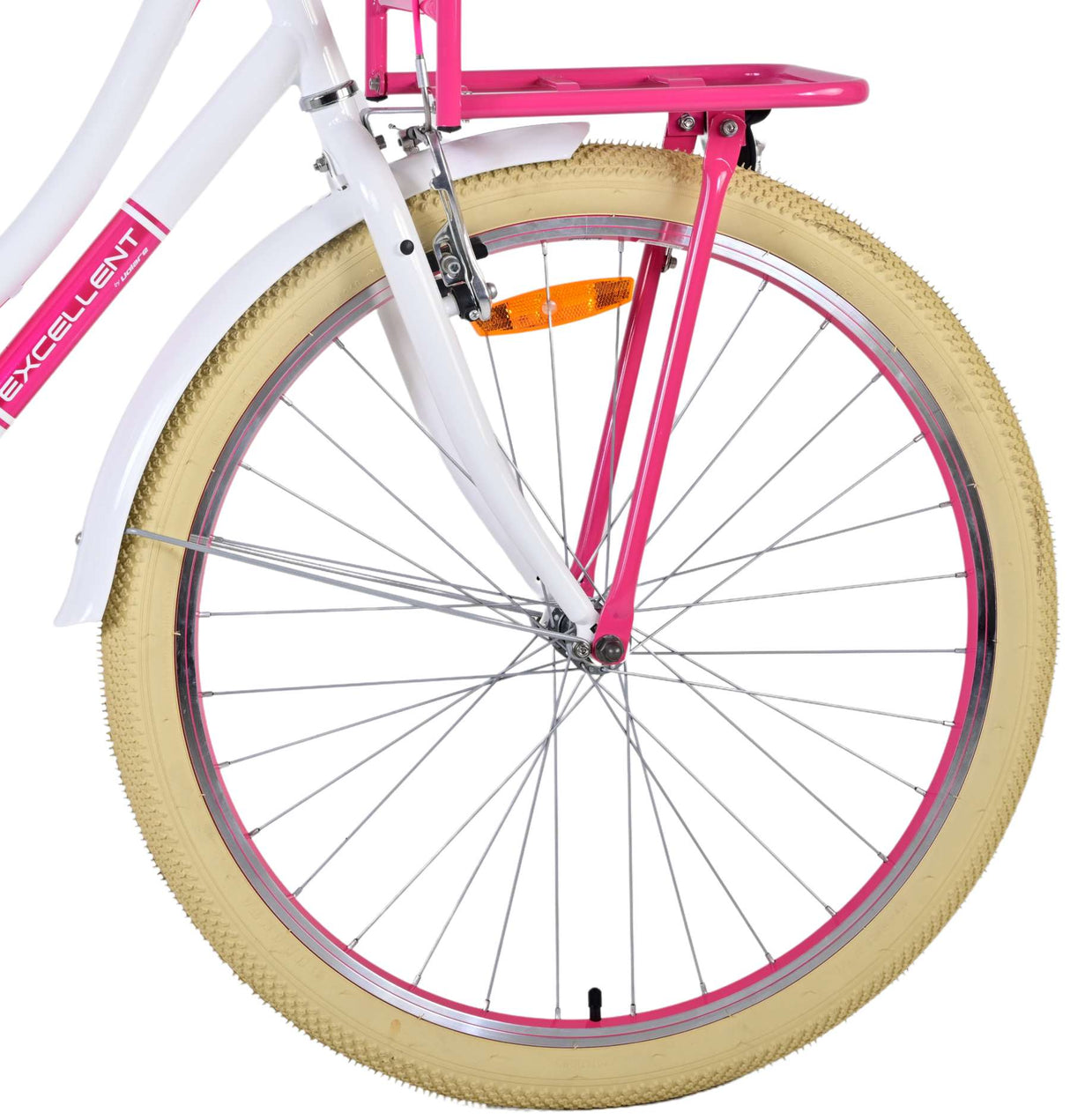Volare Volare Children's Bike Girls 26 pouces blancs blancs de freins à main