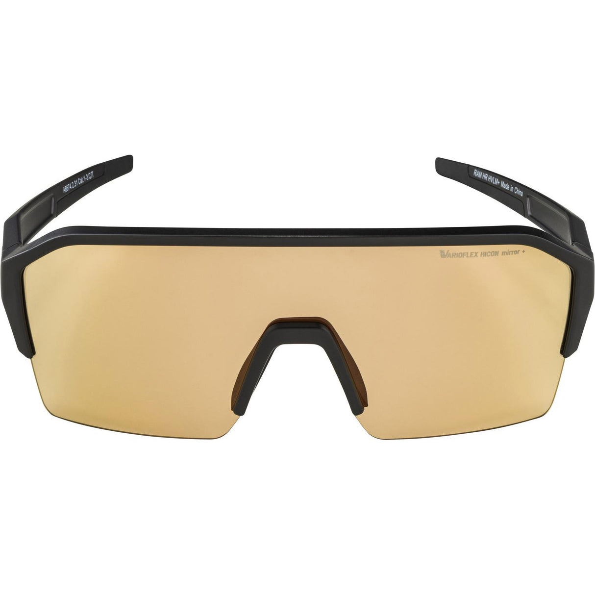 Lunettes de vêtements de sport olympiques Ram HR Black Matt Hvlm +
