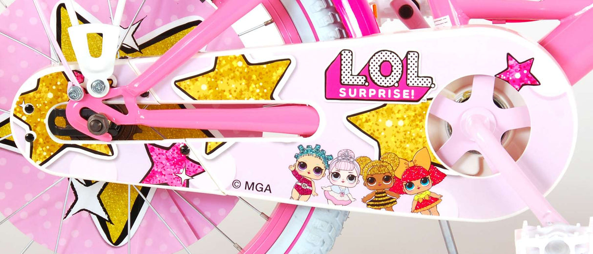 LOL surprise Bicycle pour enfants - filles - 18 pouces - rose - freins à deux mains