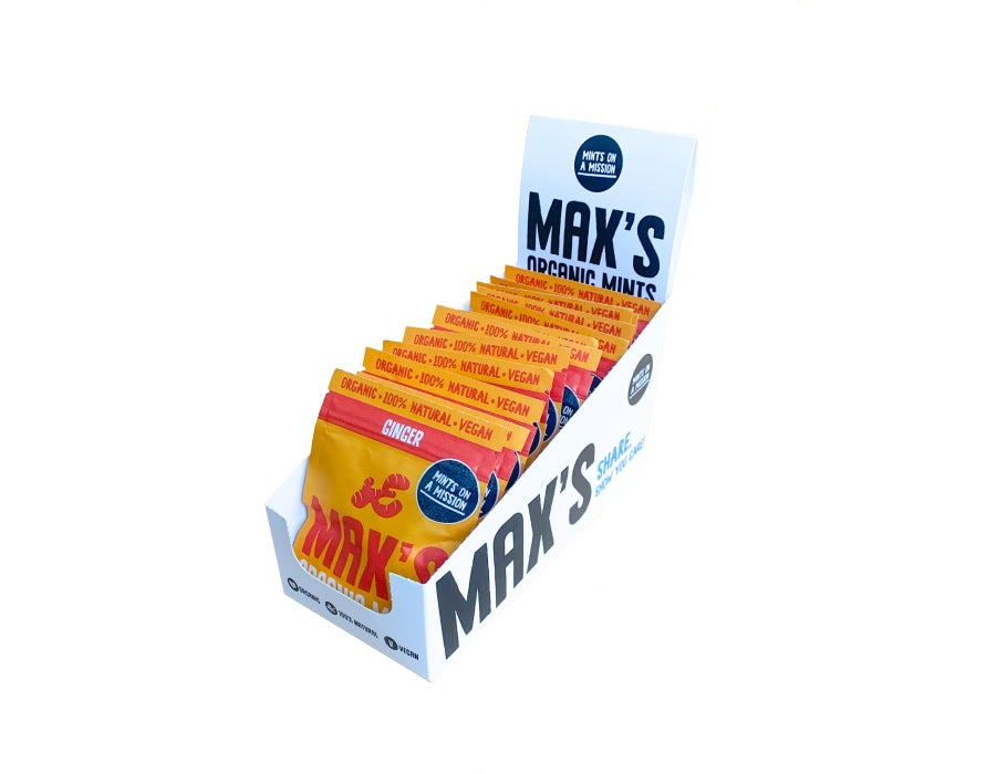 Max Organic Mints Les menthes de citron affichent 12 pièces (17gr)