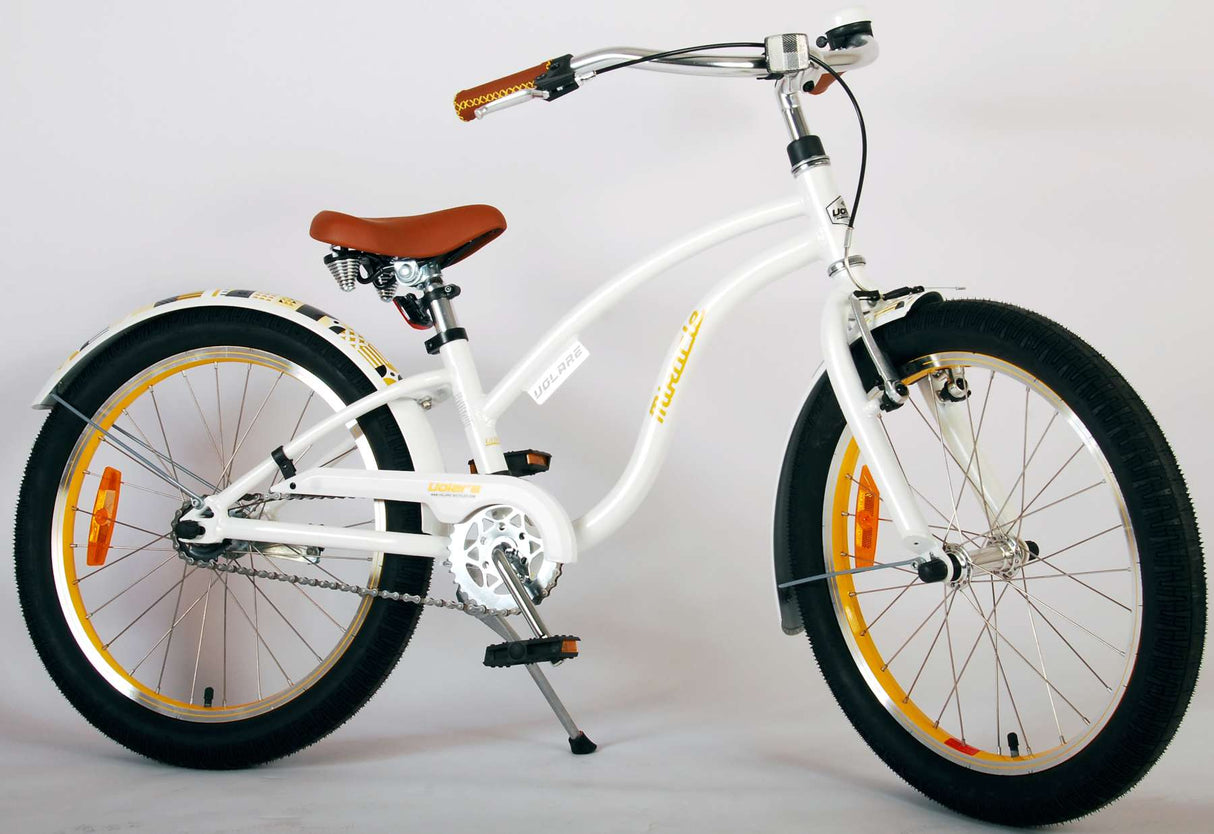 Volare Miracle Cruiser Children's Bike Girls 20 pouces Blanc Prime Collection