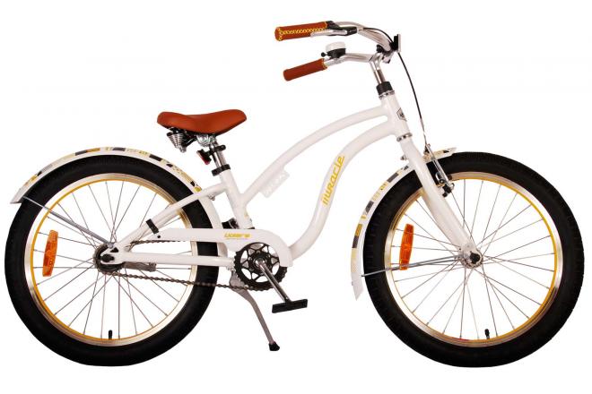 Volare Miracle Cruiser Children's Bike Girls 20 pouces Blanc Prime Collection