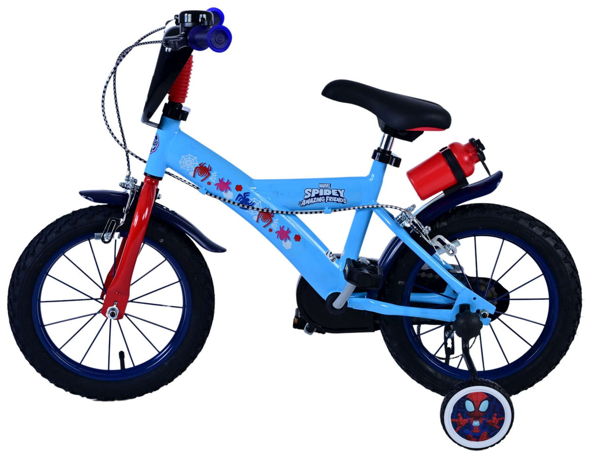 Spidey et ses incroyables amis Spidey Children's Bike Boys 14 pouces Blue Two Hand freins