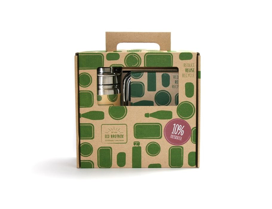 Eco-Brotbox Gift Set Box et bouteille de boisson 500 ml