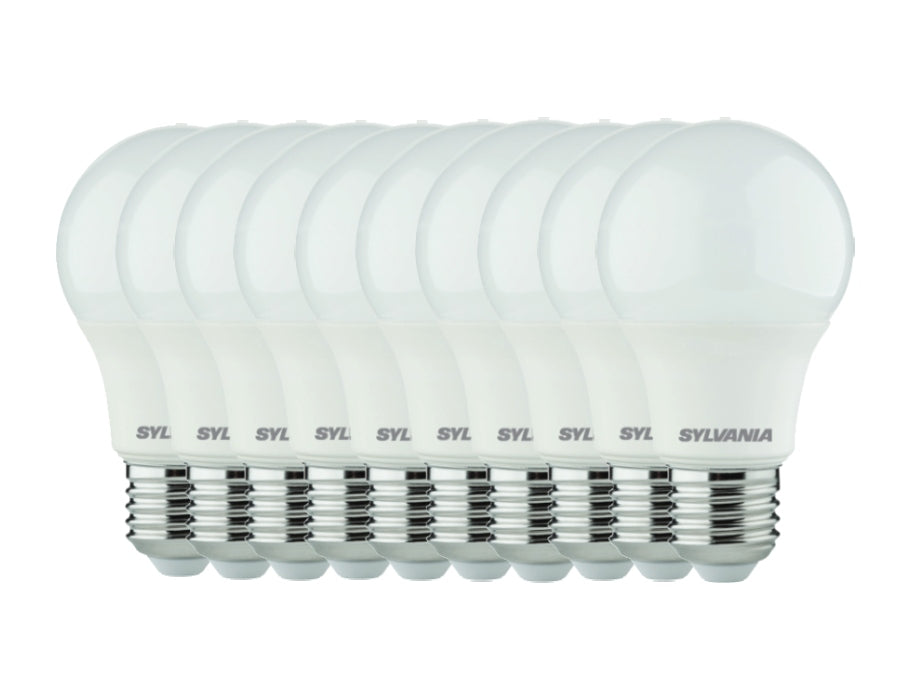 Sylvania LED lampe e27 806 lm bol tapage 10 pièces