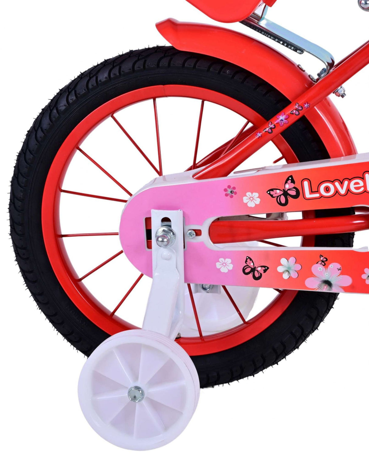 Volare les belles filles pour enfants filles 14 pouces rouges blancs