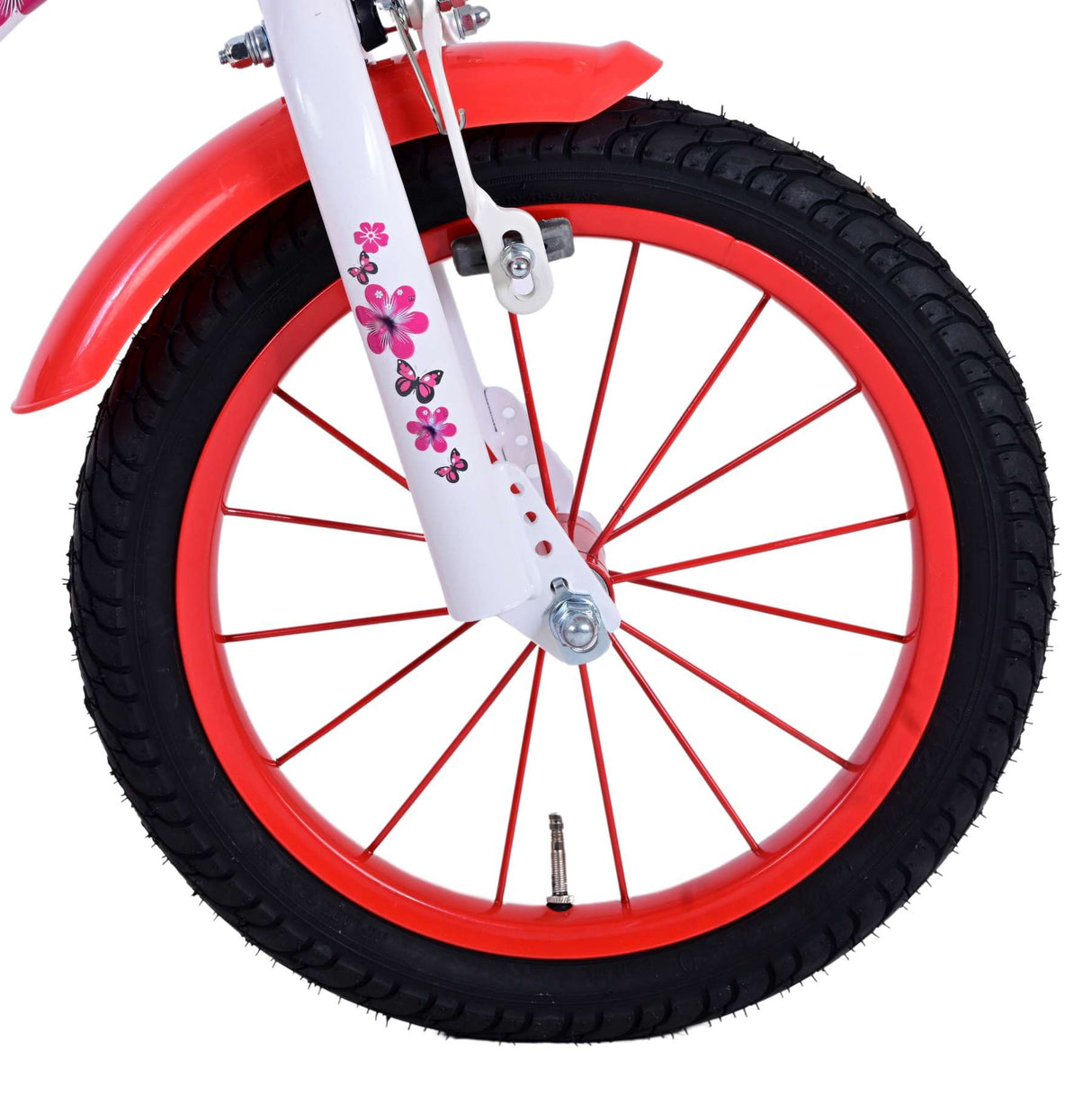 Volare les belles filles pour enfants filles 14 pouces rouges blancs