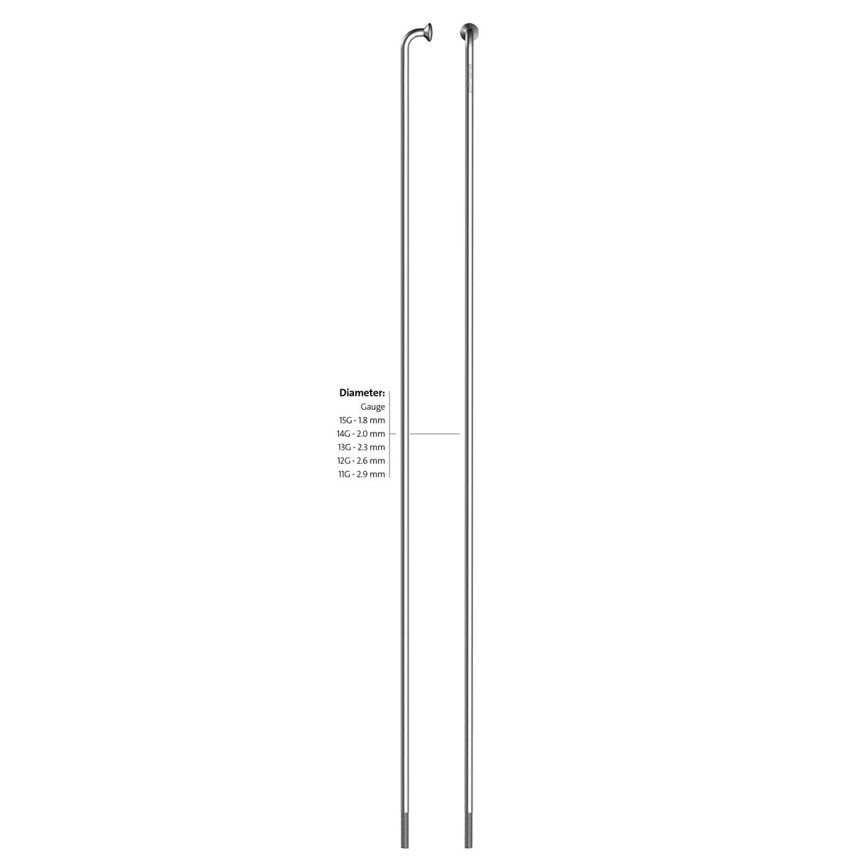 Sapim Spaak 14-232 Leader en acier inoxydable avec Nippel (100ST)