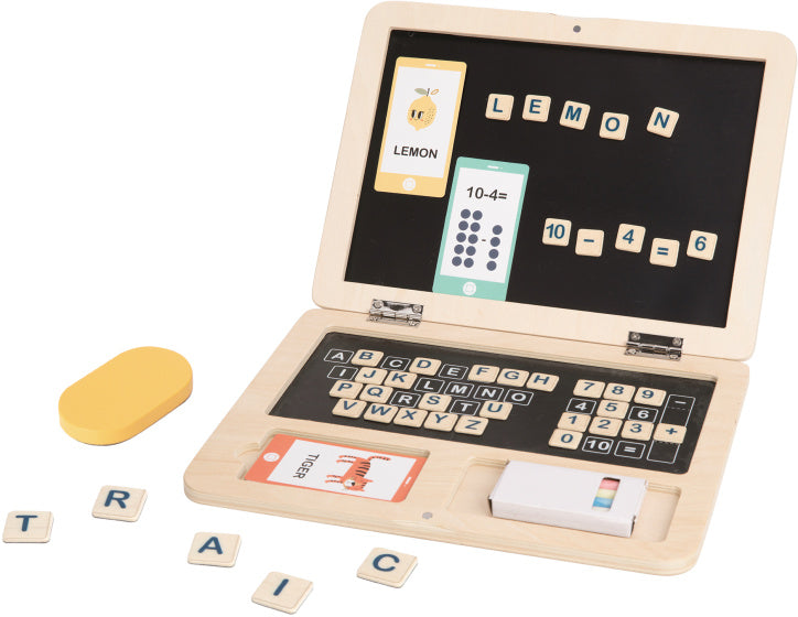 Toky Toy Educational Wooden Toys ordinateur portable 58 pièces