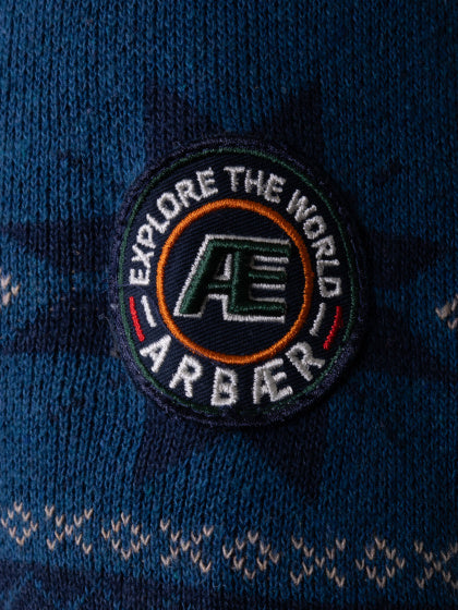 Arbaer Antoine Norwegian Sweater Men Blue foncé taille xl