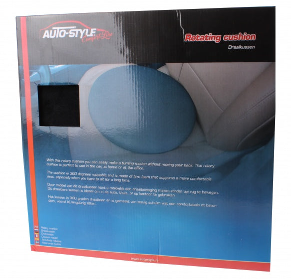 AUTOSTYLE Turning Cushion Comfortline 39 cm Polyester noir