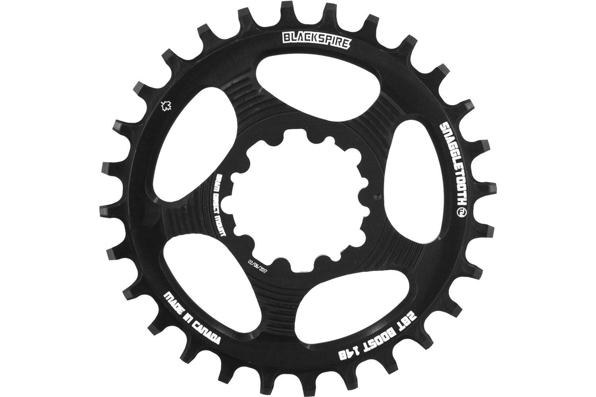 Blackspire Chaising Leaf Snaggletooth Sram Spline 28 Boost de décalage de 3 mm