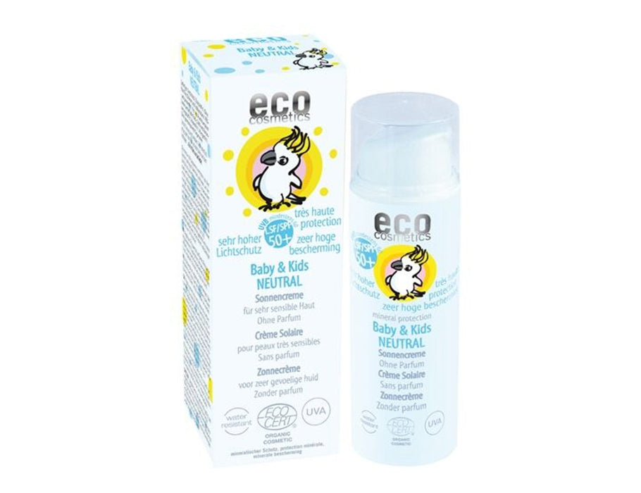 Eco Cosmetics Suncreen pour les bébés et les enfants SPF 50 non parfumé