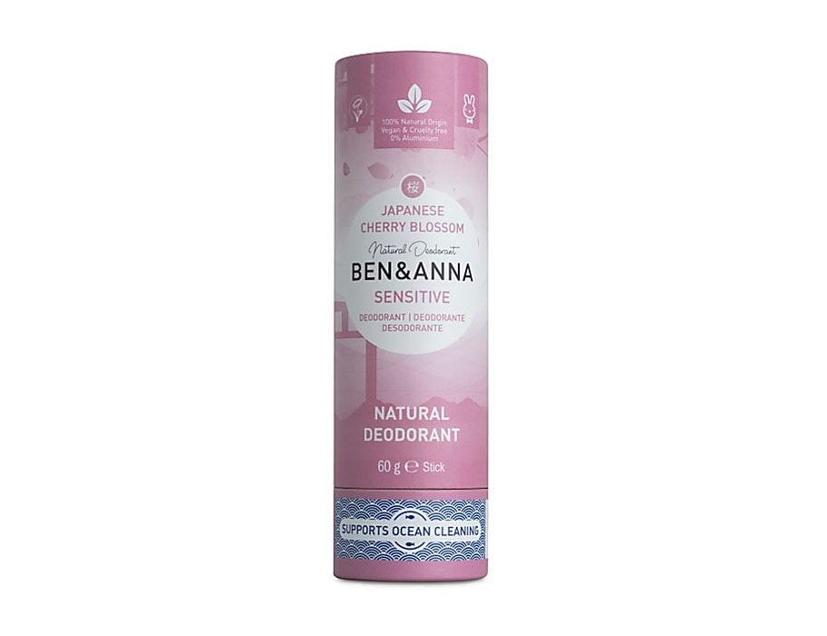 Ben Anna Deodorant dans Papertube Sensitive Cherry Blossom 60 grammes