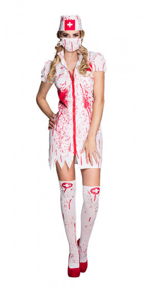 Boland Horror Nurse Costume dames blanc rouge taille 40 42 (m)