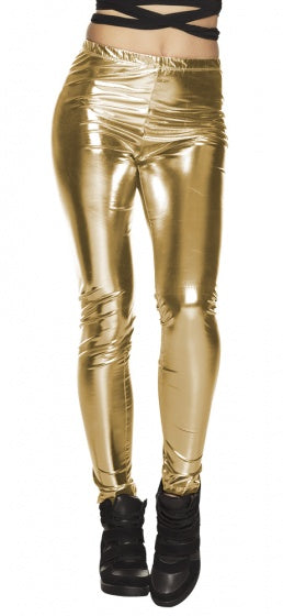 Boland Leggings Glance dames Gold Taille m