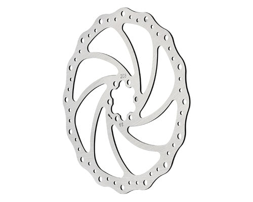 Marwi DBR-02-160 Rotor de frein à disque 160 mm en acier inoxydable ondulé 6 boulons