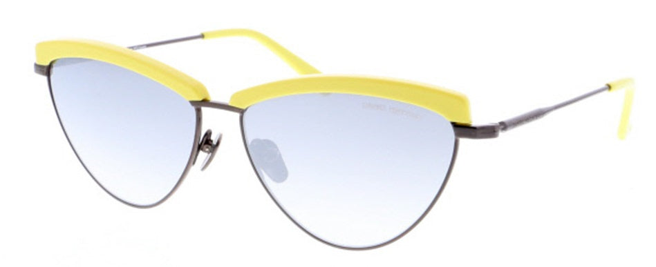 Lunettes de soleil Daniel Hechter DHS207 Cat en acier inoxydable papillon. 3 jaune