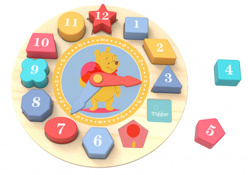 Tituy Toy the Pooh éducatif en bois puzzle 15 pièces