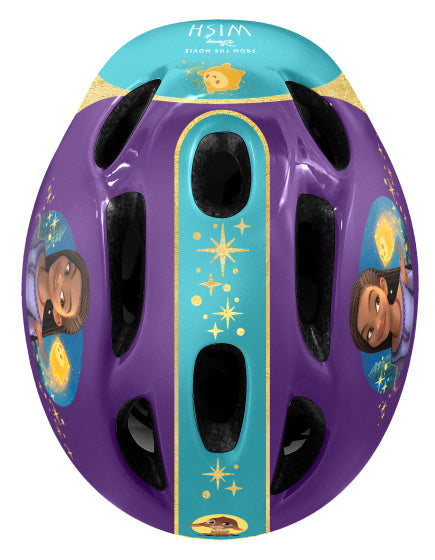 Disney Wish Bicycle Casque Ajustement junior Purple Turquoise Taille de 50-56 cm (s)