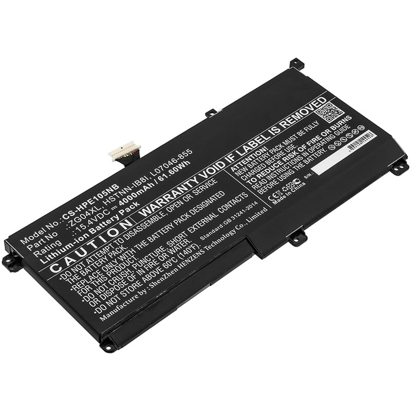 Batterie de remplacement de l'ordinateur portable 4000 mAh