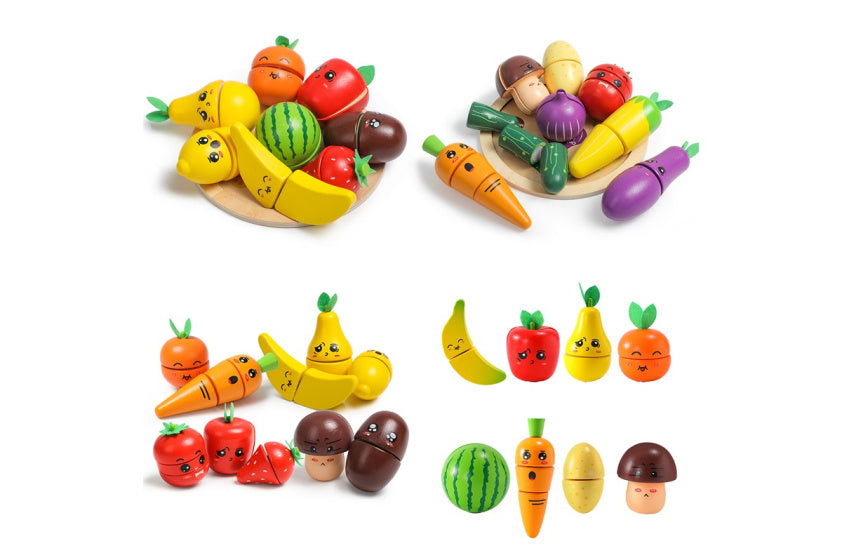 Dorjee Toy Snijset Wood Fruit and Lgumes