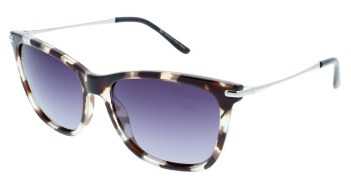 Lunettes de soleil H.I.S 88104 Cat. 3 dames carré métal brun violet