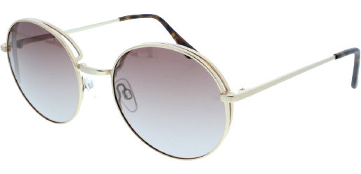 H.I.S Lunettes de soleil Panto Panto Ladies Cat. 2 rose doré