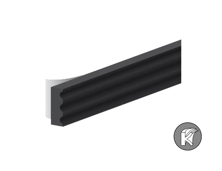 Ellen Draft Band K-Profile Black 9x3mm 7.5m