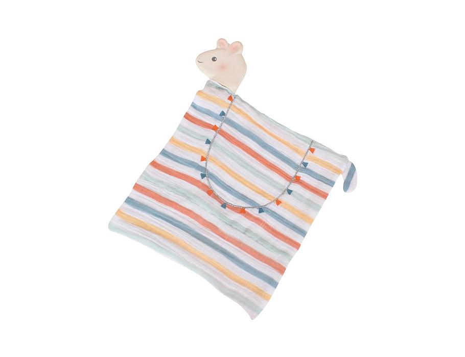 Tikiri Lama Cuddly avec tête de caoutchouc naturel