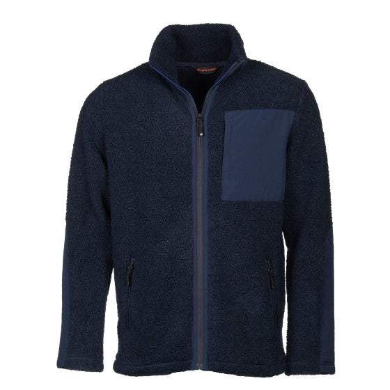 Life Line Artic Sherpa Fleece Jack Men Blue Taille xxl