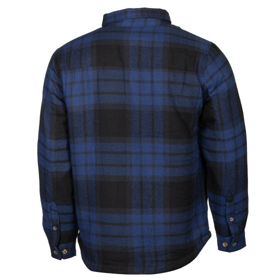 Ligne de vie Jervis Tonds de flanelle rembourrés hommes bleu noir taille xl