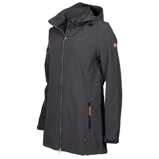 Ligne de vie Kya Softshell Parka Ladies Gris foncé Taille 4xl