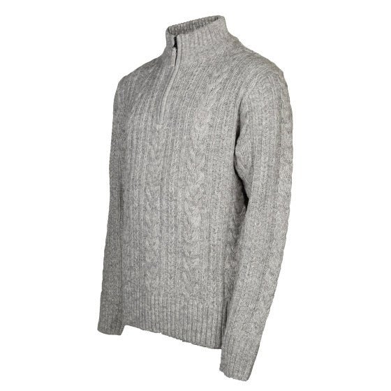 Ligne de vie marcel pull en tricot à moitié zip hommes