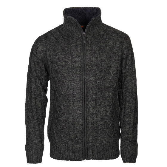 Ligne de vie Morgan 2 Morgan Knit Full Zip Men Green Taille xxl