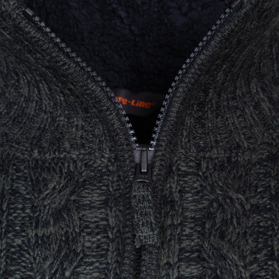 Ligne de vie Morgan 2 Morgan Knit Full Zip Men's Green Taille 4xl