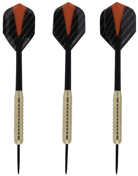 Longfield Darts Steeltip Dartspijl Set 18 grammes noir rouge foncé 3 pièces