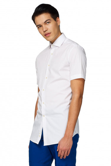 Oposet Shirt White Knight Shirt Men's White Taille 4xl