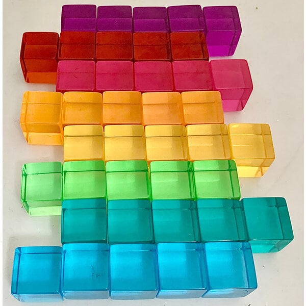 Jouets papoose jouets papoose brillant cubes lucites 40pc