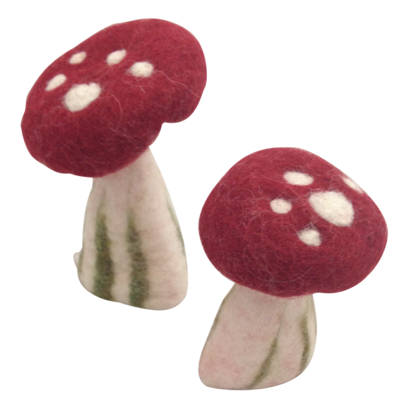 Papoose Toys Papoose Toys Hollow Champignons moyens 6pc