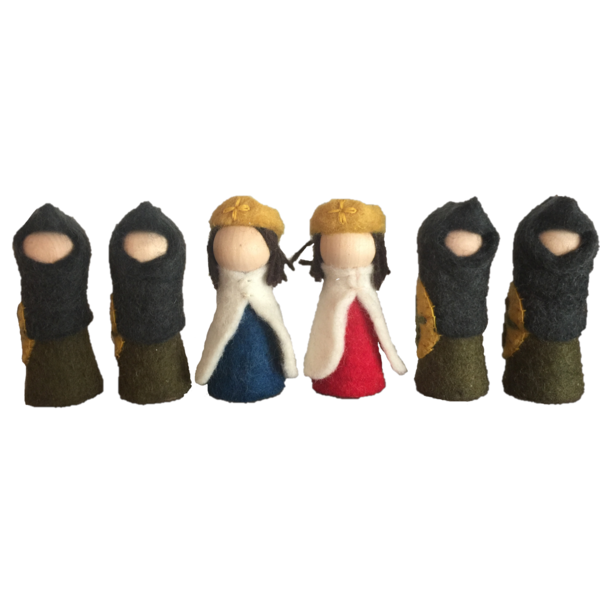 Papoose Toys Papoose Toys King-Queen-4 Chevaliers