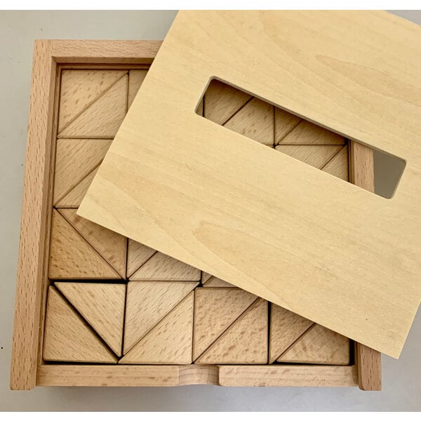 Papoose Toys Papoose Toys Grands triangles de bois 24pc